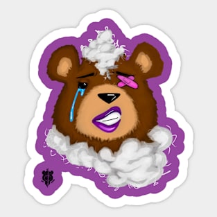 (Female) Damaged Teddy Sticker